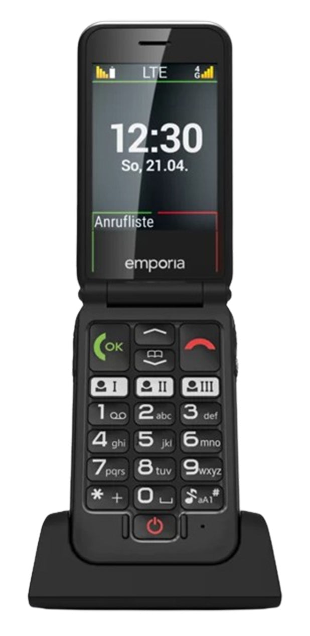 Emporia emporiaJOY-2G, black, large button clamshell phone