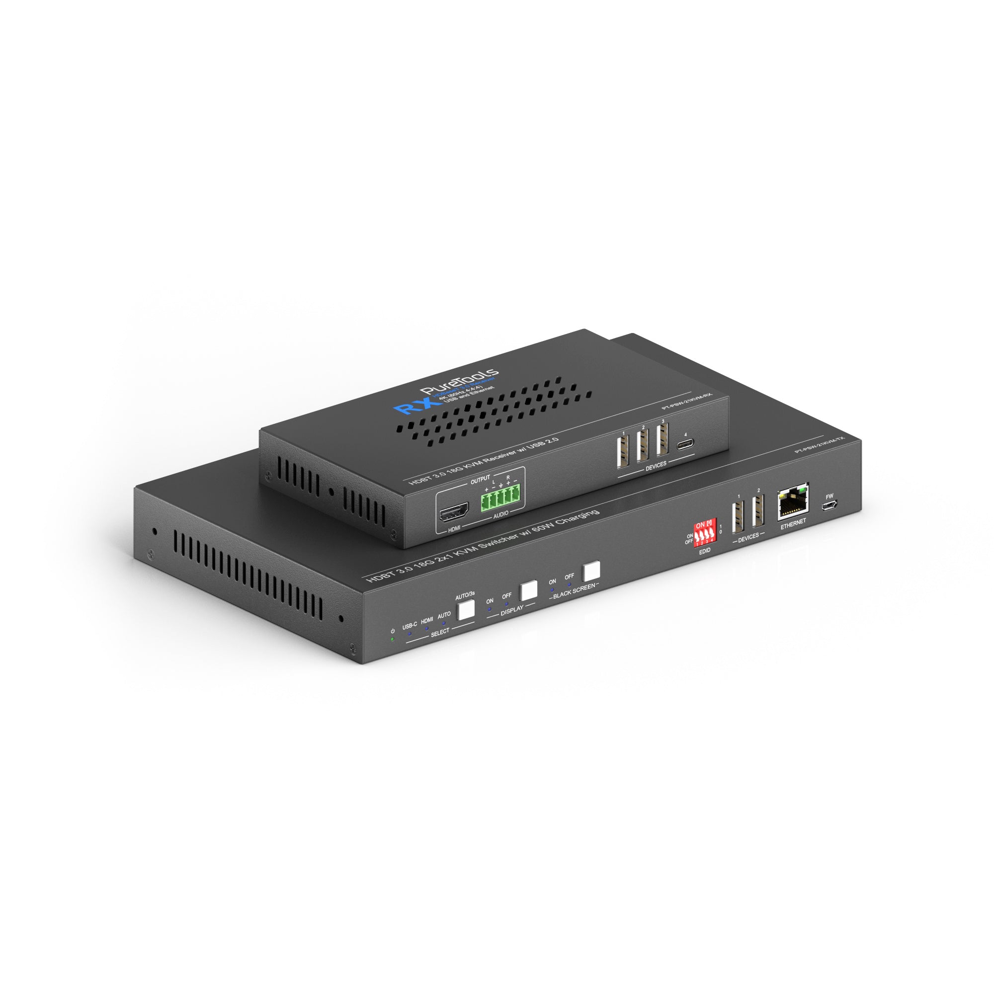 PureTools - 4x1 4K HDMI KVM Switcher