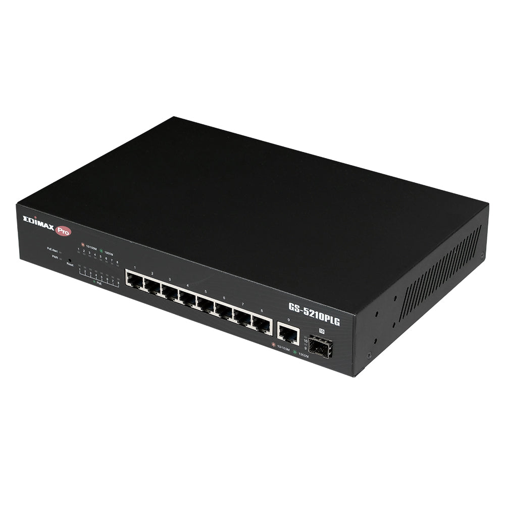 Edimax 10 Port Gigabit PoE+ Web Smart Managed Switch with 100 Watts