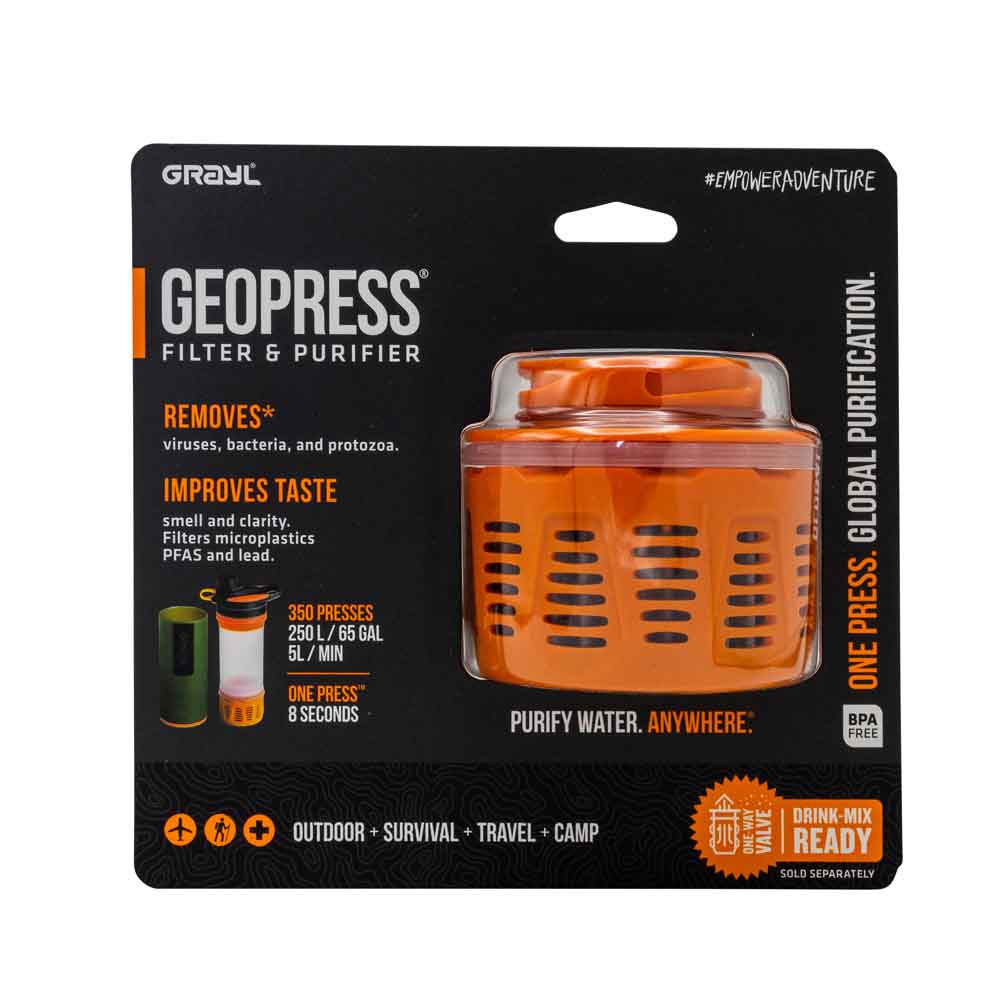 Grayl GeoPress Purifier Cartridge orange