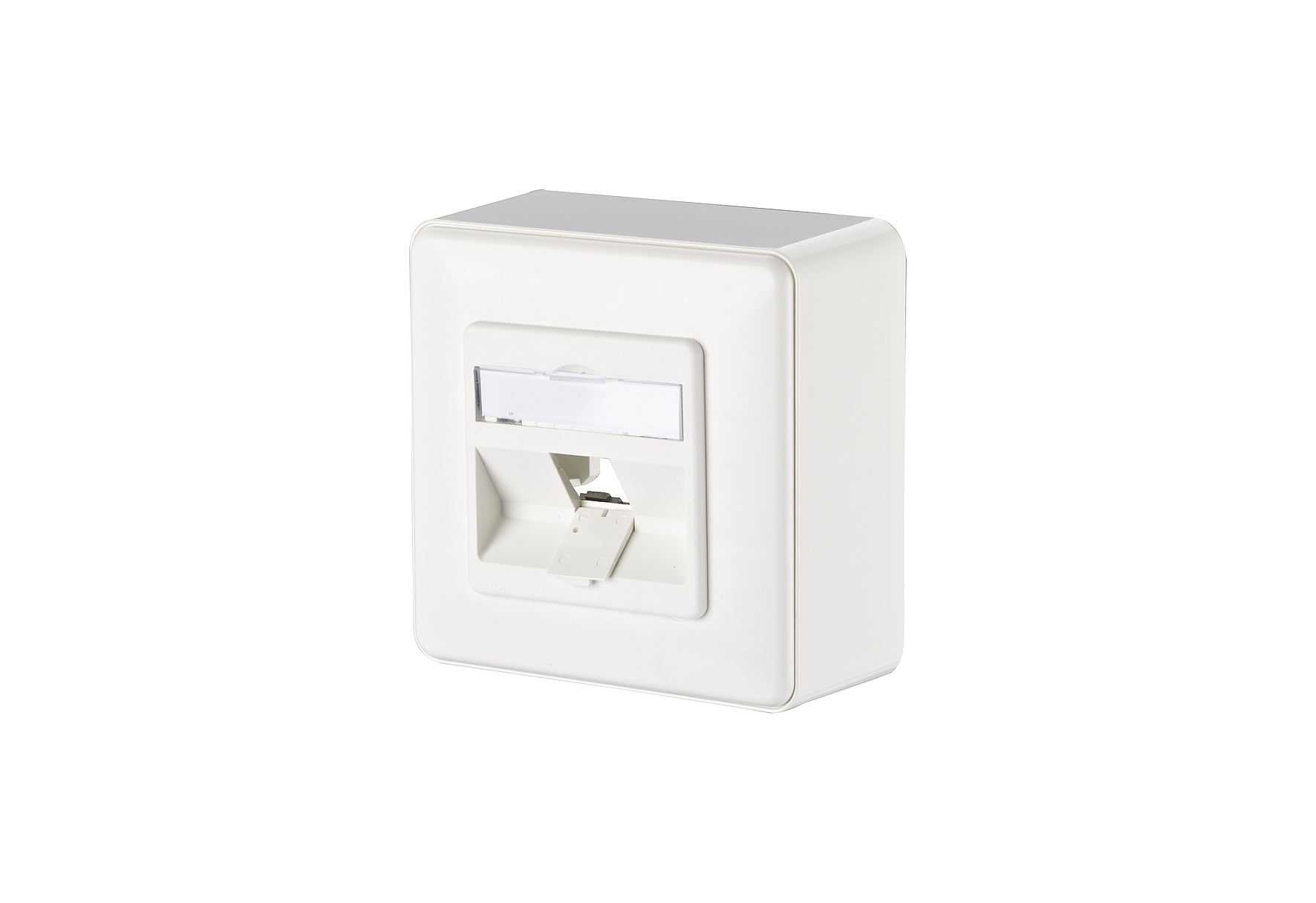 Metz Connect Modul Anschlussdose AP 1 Port unbestückt reinweiß