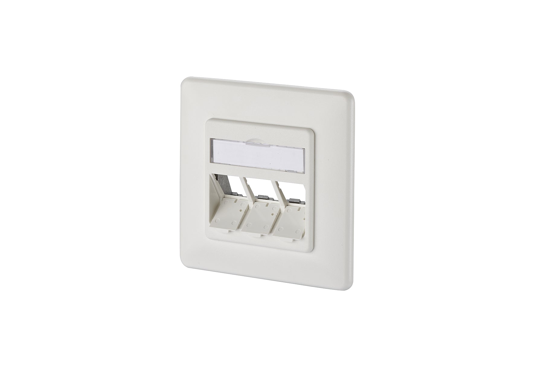 Metz Connect Modul Anschlussdose UP 3 Port unbestückt reinweiß
