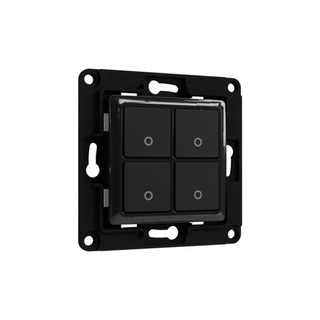 Shelly WS4 - 4-way wall switch - Black