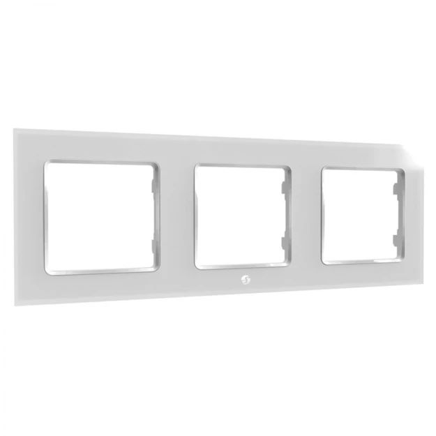 Shelly WF3 - Wall Frame 3 - Wall switch frame 3-way - White