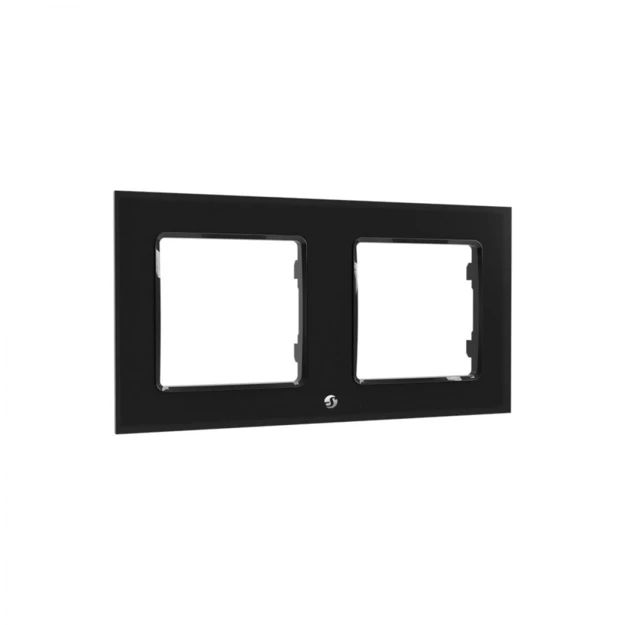 Shelly WF2 - Wall Frame 2 - Wall switch frame 2-way - Black