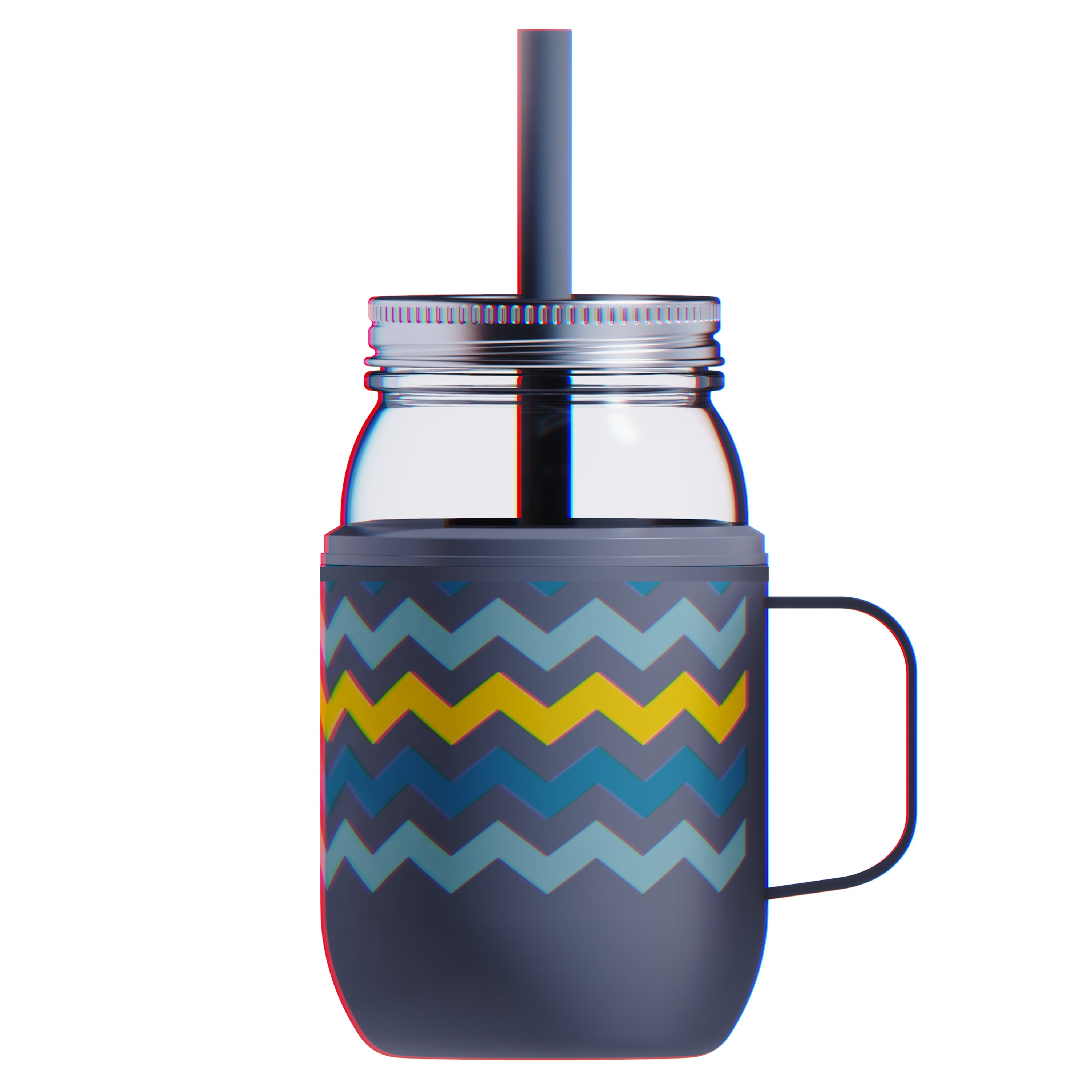 Asobu - Moonshine Edelstahl Glasbecher grau Muster