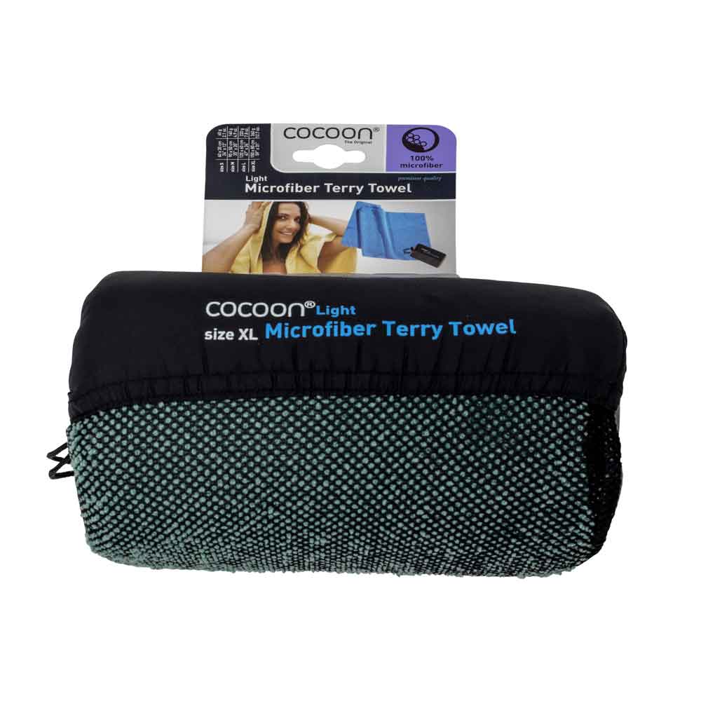 Cocoon Microfiber Terry Towel Light 150x80cm bamboo green