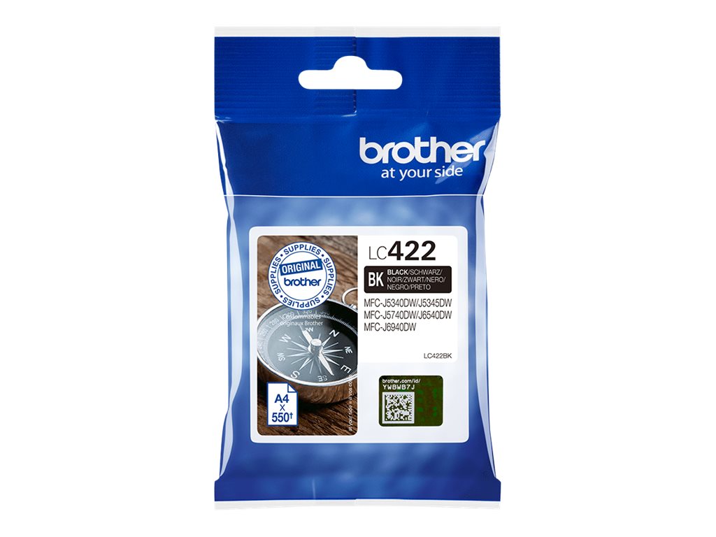 Brother Ink LC422BK - black