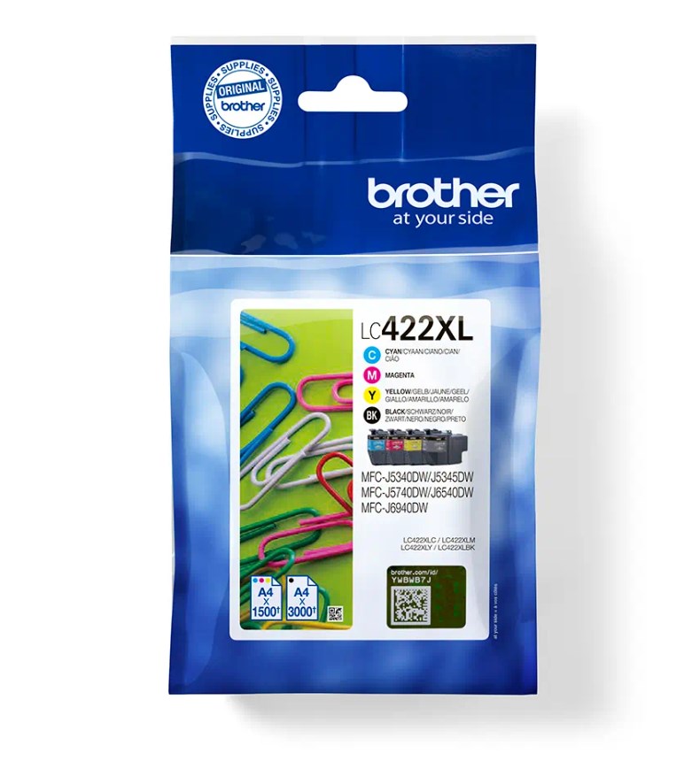 Brother ink set LC422XL BK/C/M/Y XL set