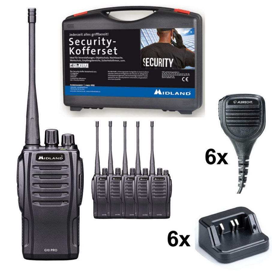 Albrecht emergency set PMR-Basic: robust radios + crank radio