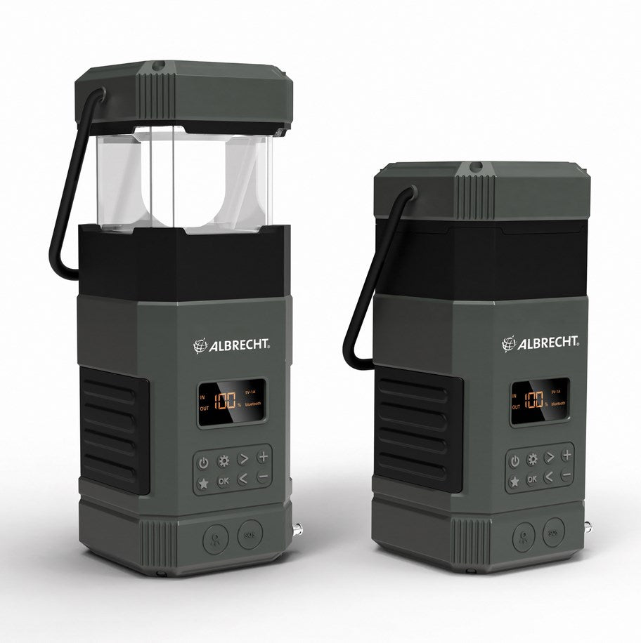 Albrecht DR 114 DAB+ emergency outdoor radio with camping lamp