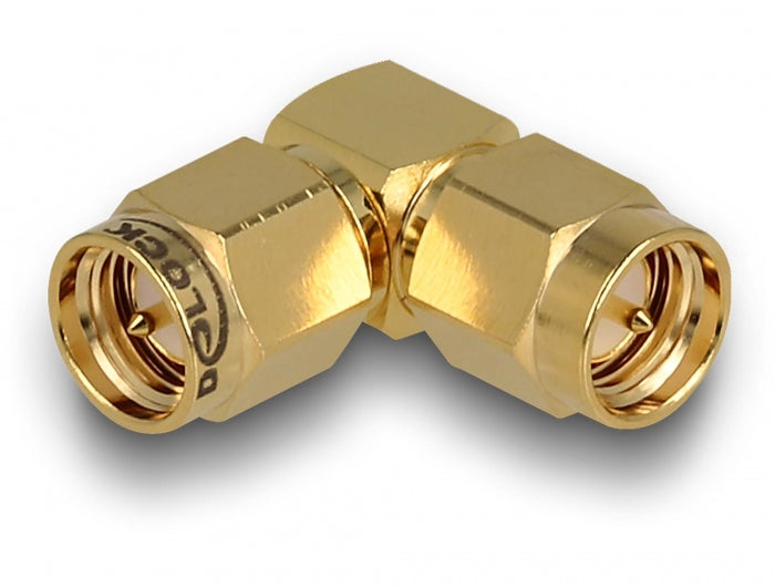 Delock Adapter SMA Stecker zu SMA Stecker 90°