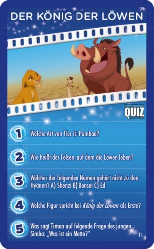 Winning Moves 62769 - Disney Classics Quiz - Card Game