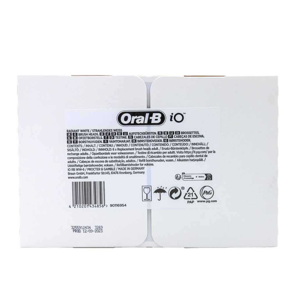 Braun Oral-B Aufsteckbürsten iO Radiant White 6er FFU
