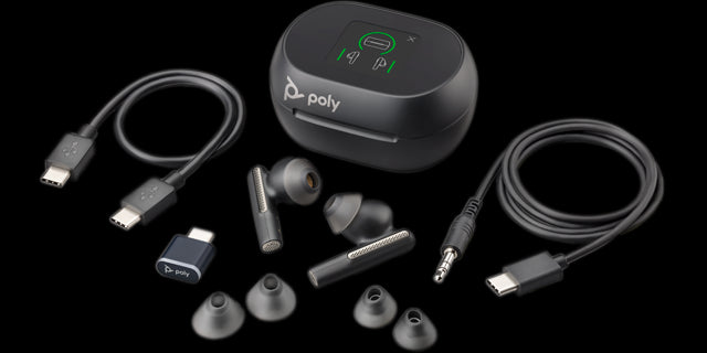 Poly Voyager Free 60+ UC USB-C with Touchscreen Case Black