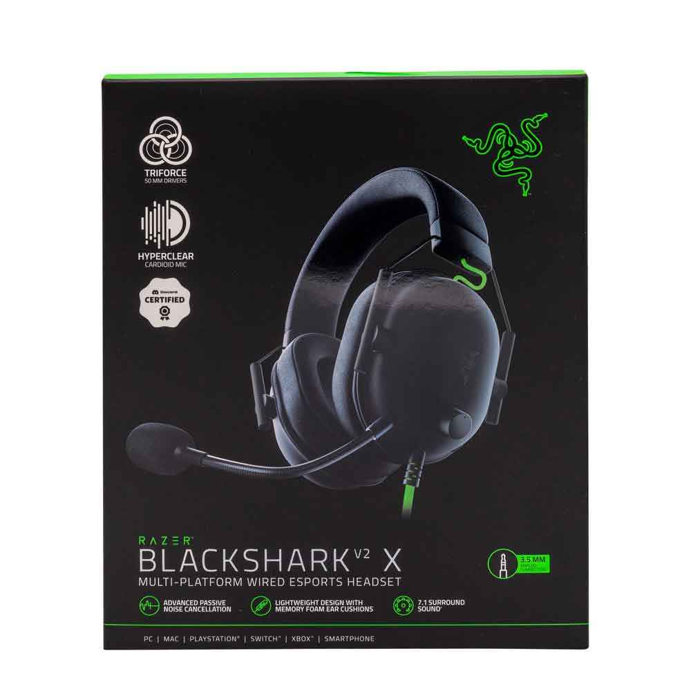 Razer BlackShark V2 X - Premium Esports Gaming Headset, black