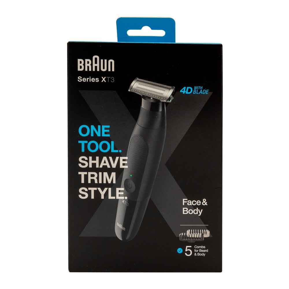 Braun XT3200 SeriesX All-in-One Barttrimmer/Bodygroomer/Elektrorasierer, schwarz