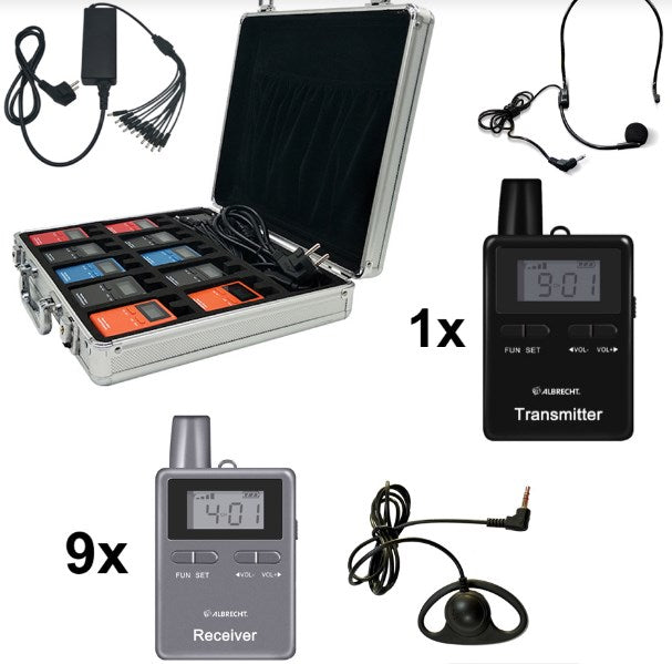 Albrecht set of 10 ATR 400 in carrying case