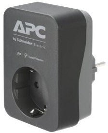 APC Essential Surge Protector 1 Output Black 230V