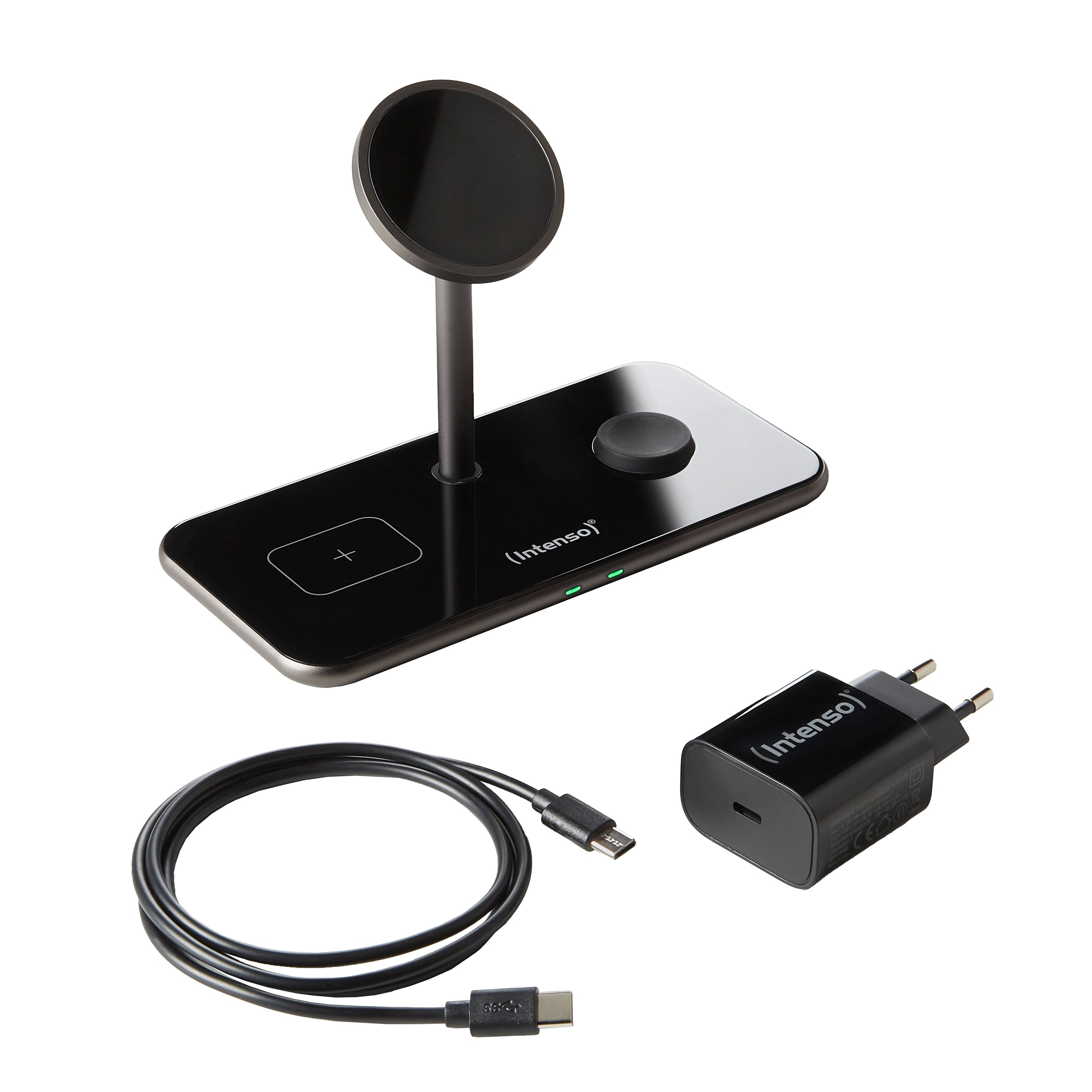 Intenso MagSafe wireless 3-in-1 charger black