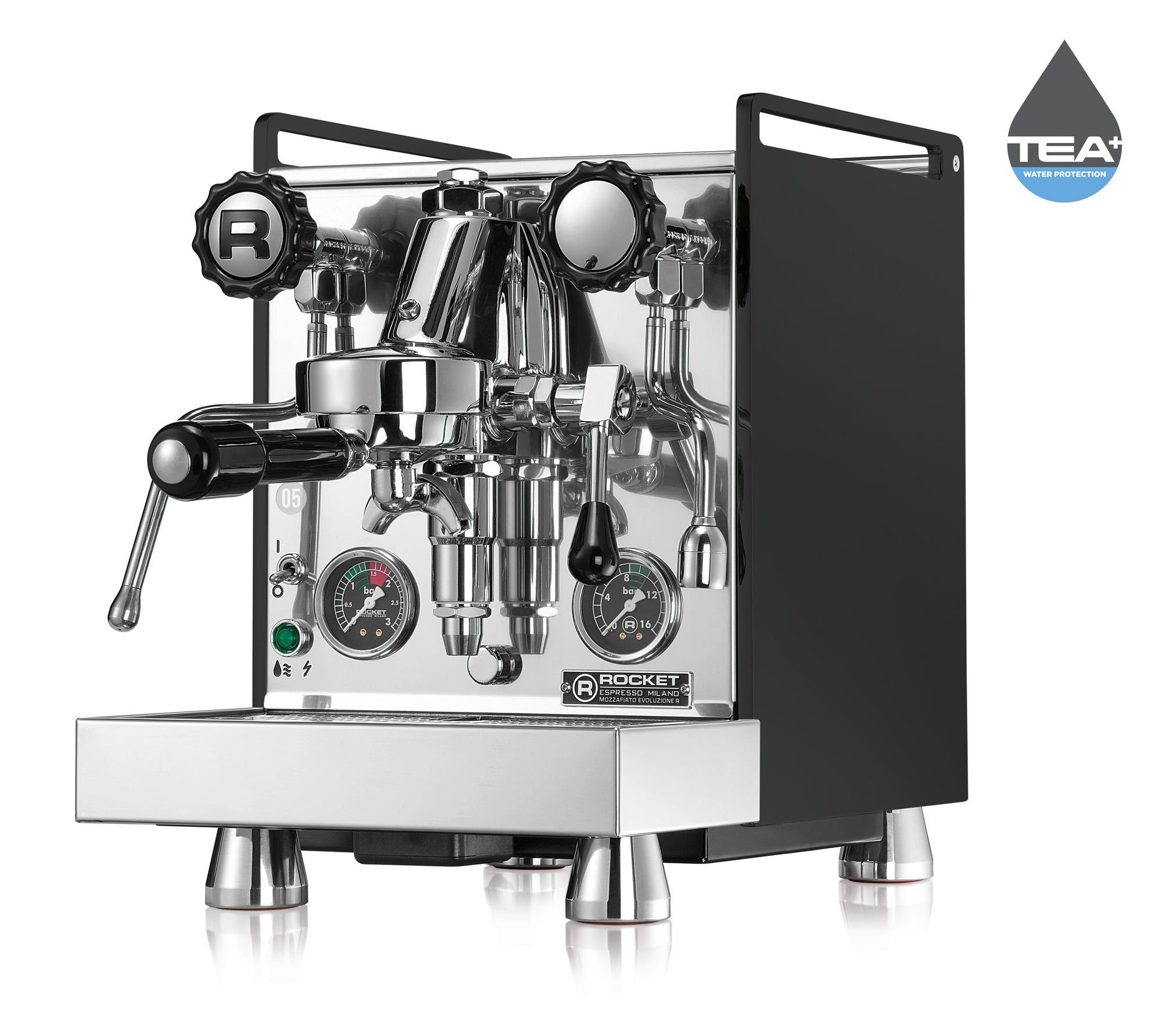 Rocket Mozzafiato Premium Siebträger mit Wassertank und Cronometro R PID schwarz