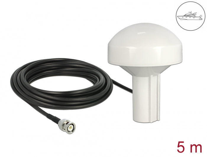 Navilock GNSS GALILEO GPS QZSS marine antenna 1575 MHz BNC connector 28 dBi