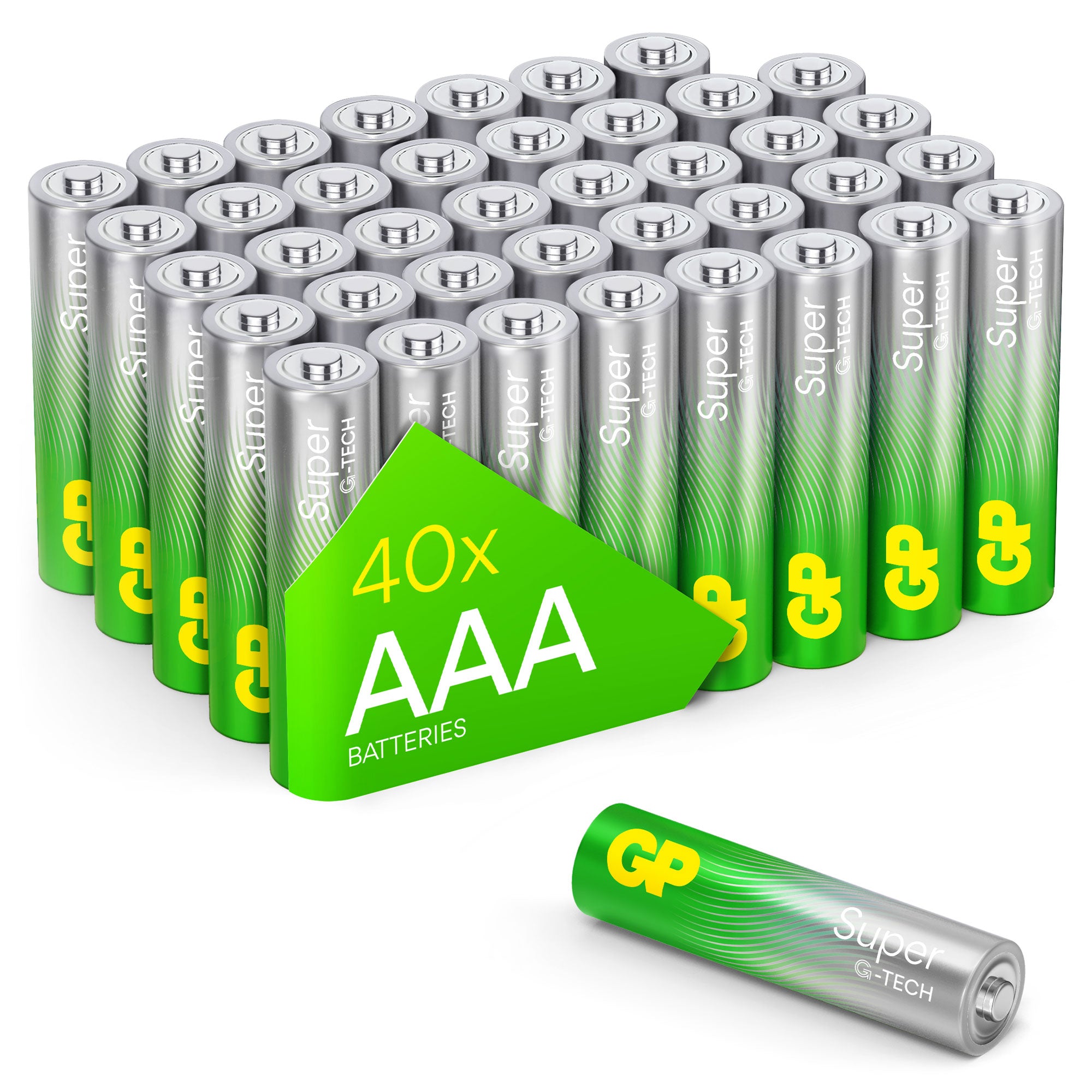 GP Super Alkaline battery AAA Micro 1.5V pack of 40