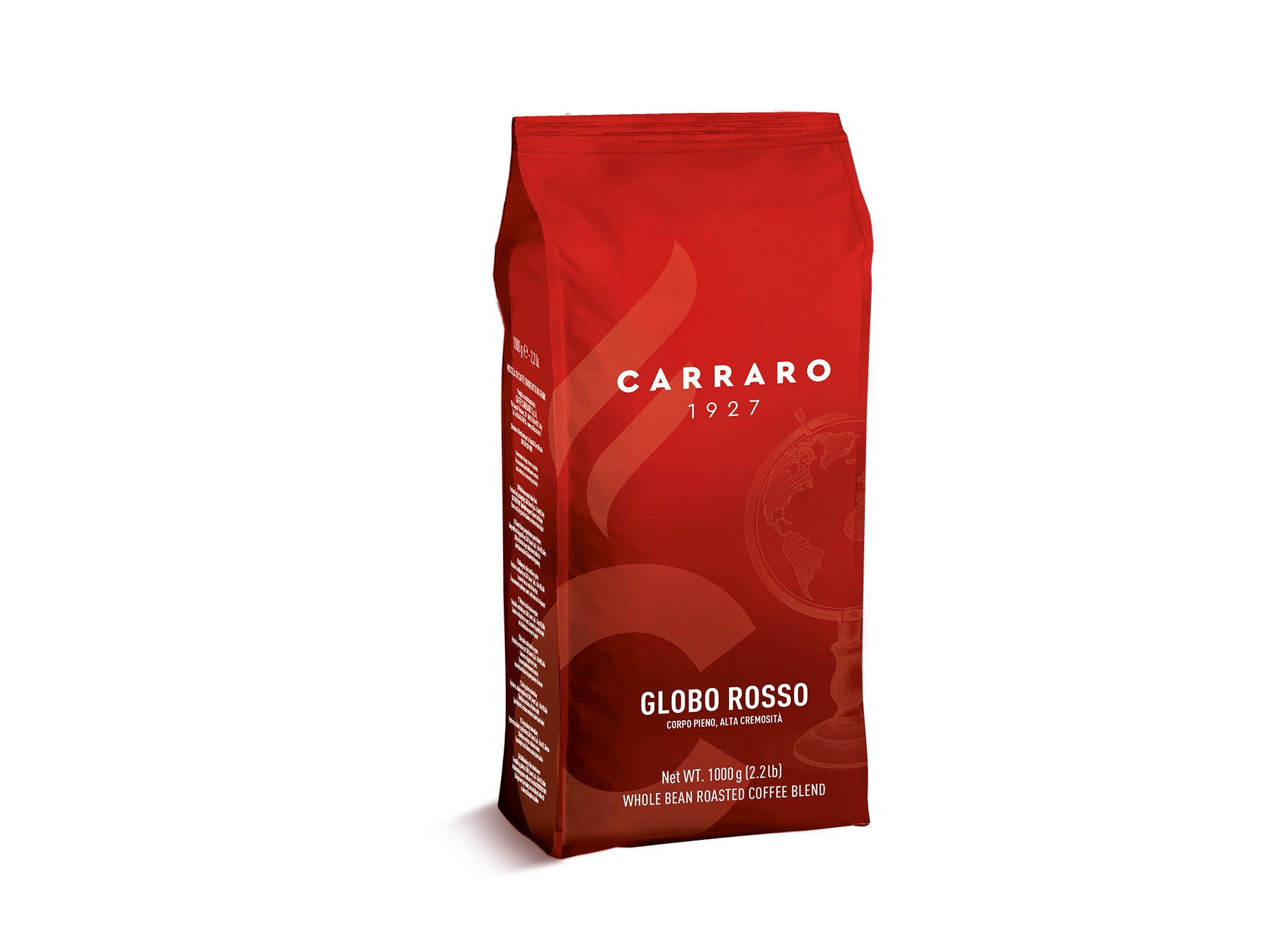 Carraro Globo Rosso 1000g coffee beans