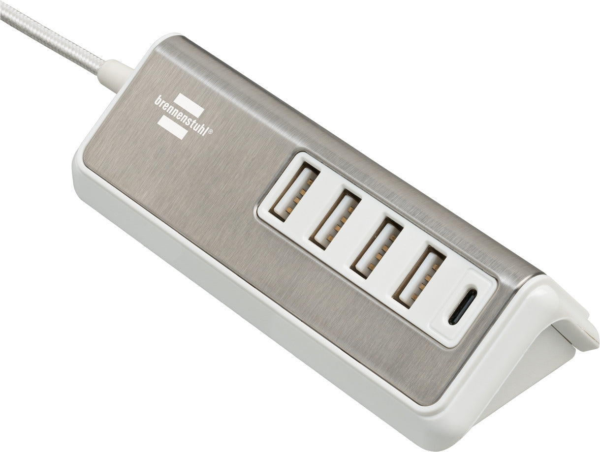 Brennenstuhl estilo USB multi-charger 5-fold, 4x USB-A, 1x USB-C