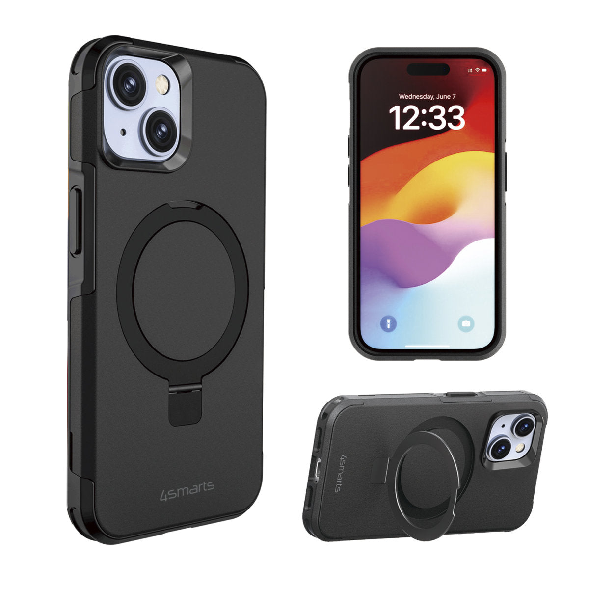 4smarts Defend Case Magic Stand for Apple iPhone 15 MagSafe compatible