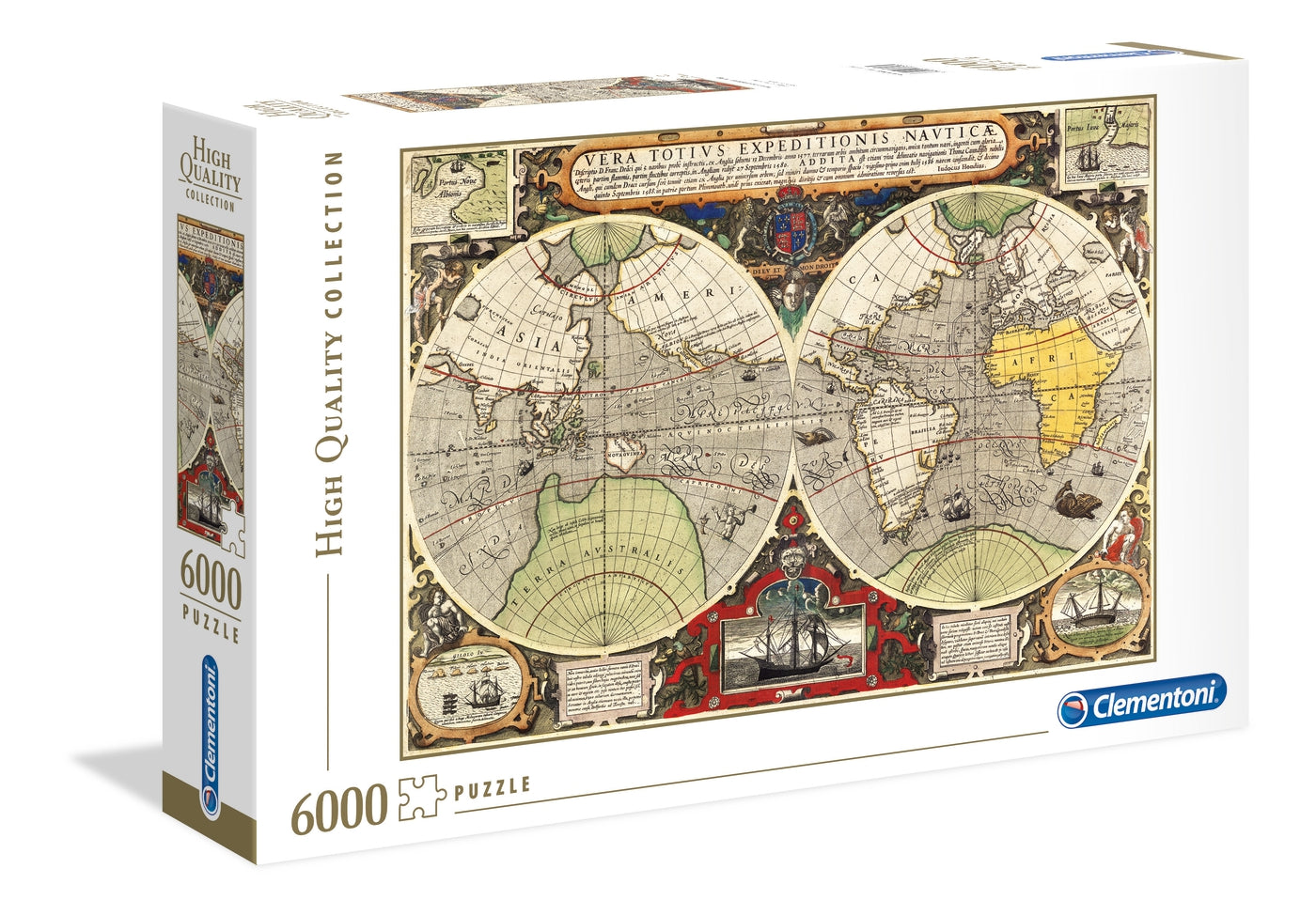 Clementoni 36526 - Antique Sea Map - 6000 pieces Puzzle - High Quality Collection