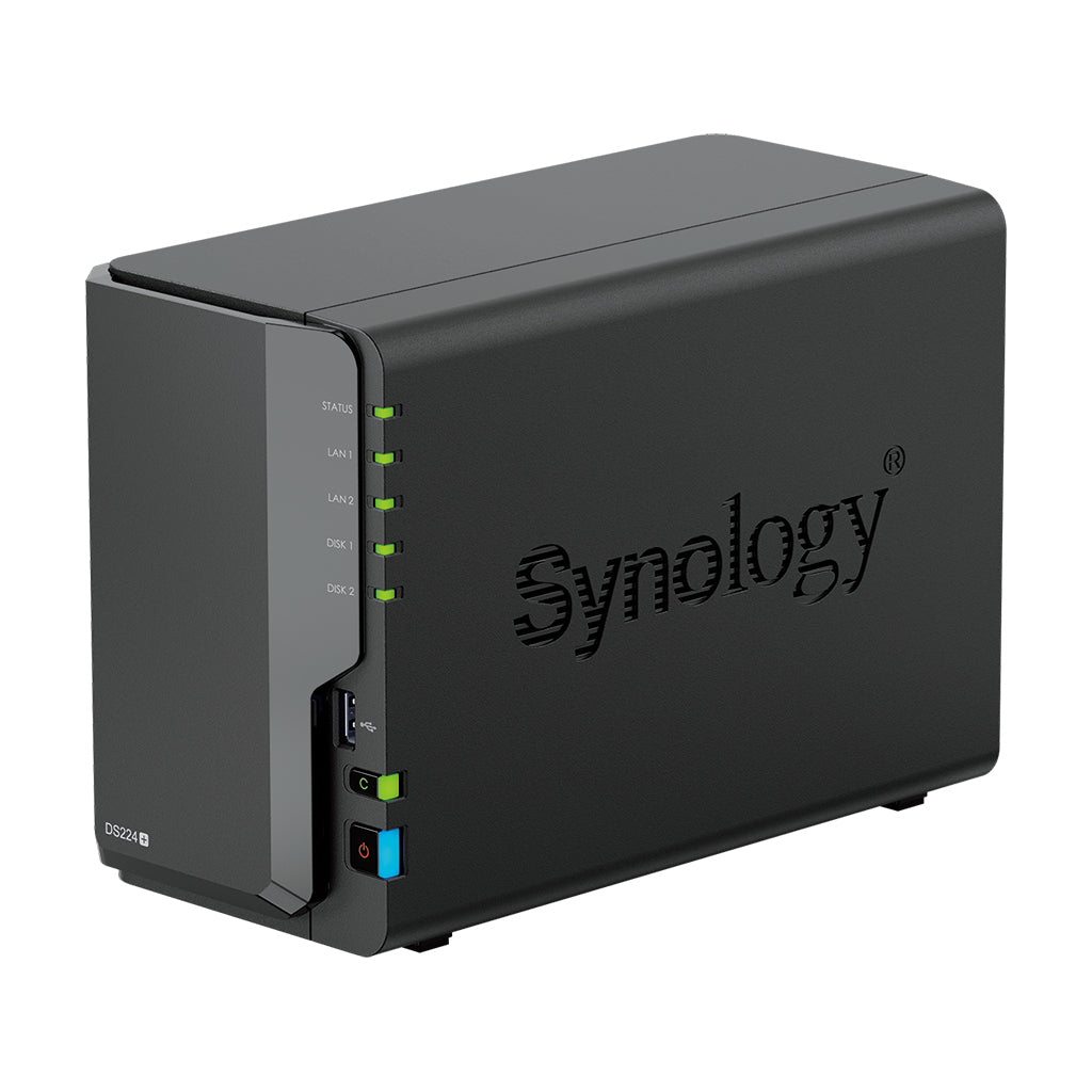 Synology DiskStation DS224+, NAS Server, 2-bay, not expandable