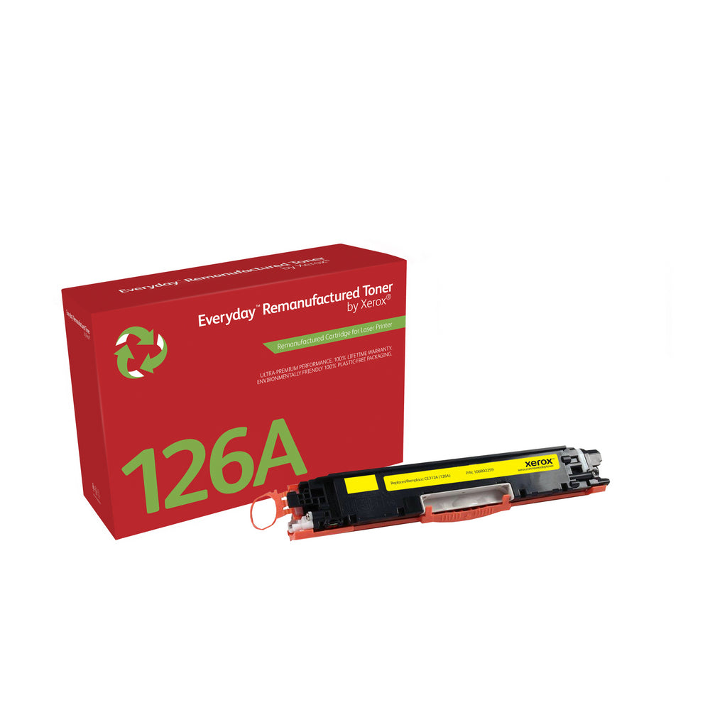 Xerox Everyday Remanufactured Toner Yellow replaces HP 126A (CE312A)