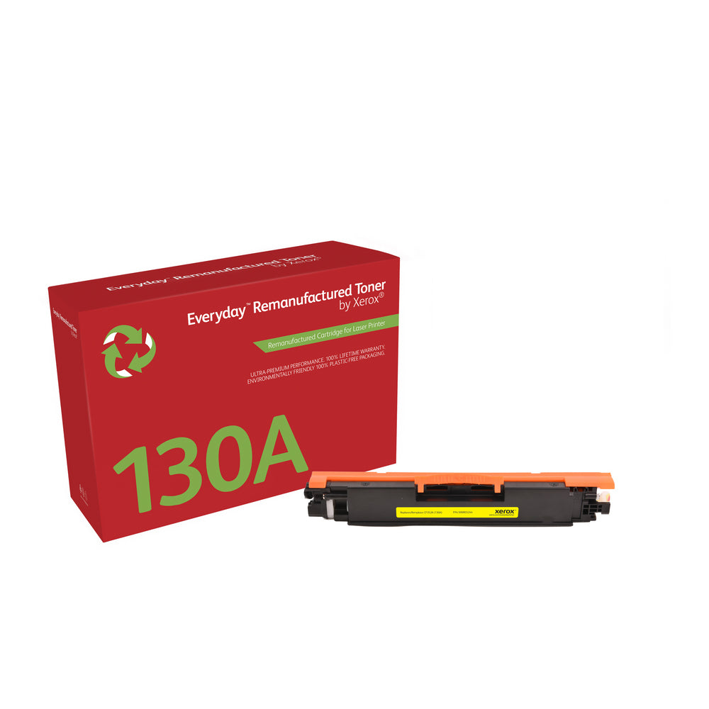 Xerox Everyday Remanufactured Toner Yellow replaces HP 130A (CF352A)