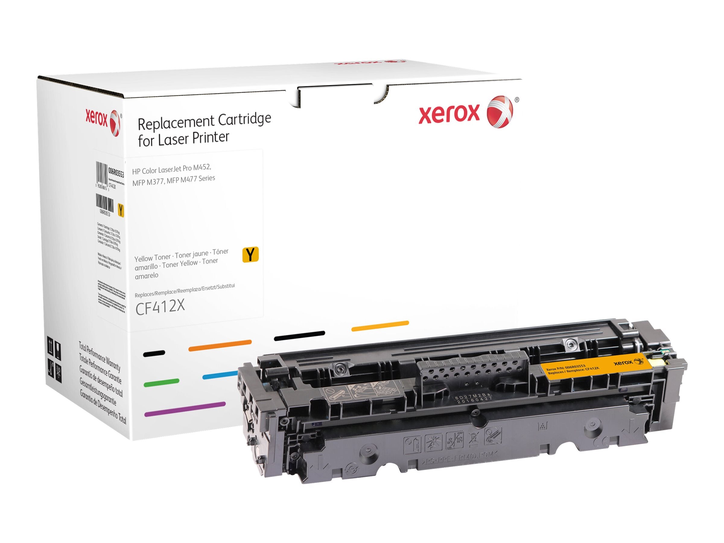 Xerox Everyday Remanufactured Toner Yellow replaces HP 410X (CF412X)