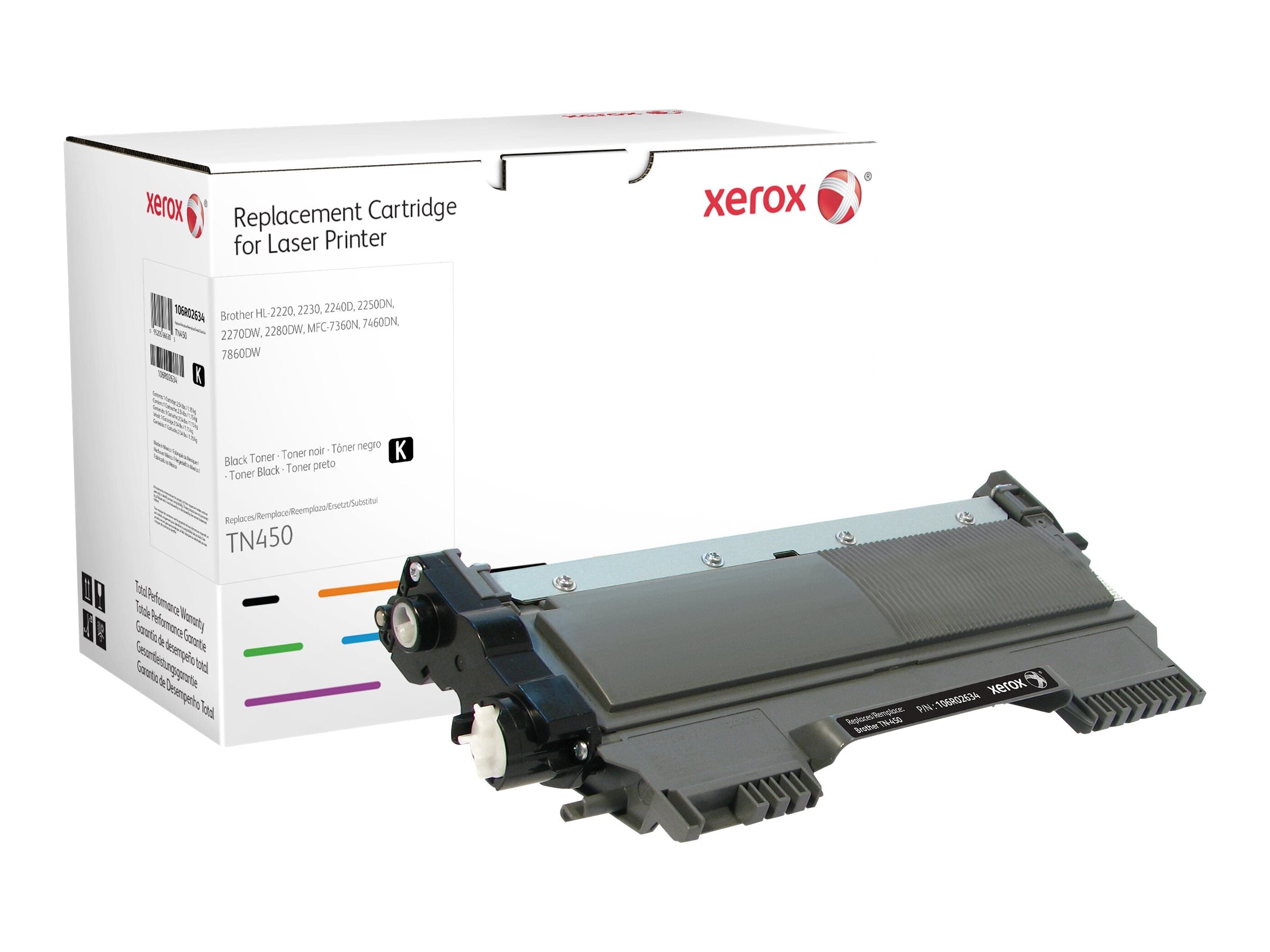 Xerox Everyday Remanufactured Toner Black replaces Brother TN-2220