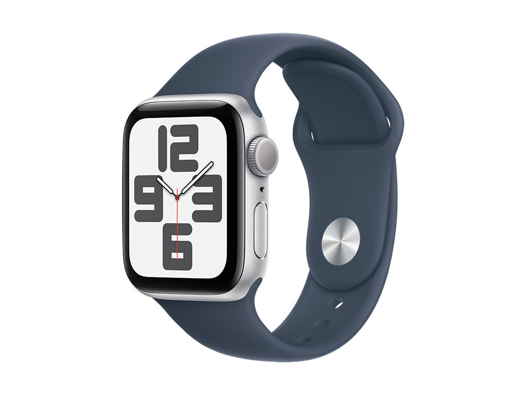 Apple Watch SE Aluminium 40mm Silver (Storm Blue Sport Band) S/M