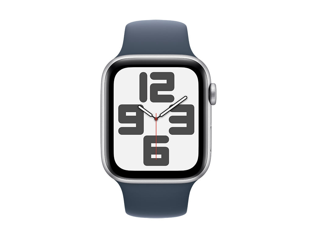 Apple Watch SE Aluminium 44mm Silver (Storm Blue Sport Band) S/M