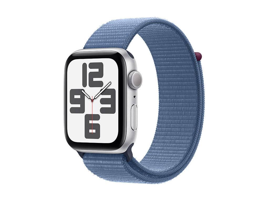 Apple Watch SE Aluminum 44mm Silver (Sport Loop winter blue)