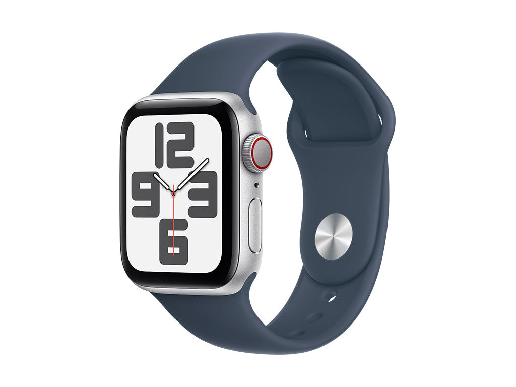 Apple Watch SE Aluminium Cellular 40mm Silver (Storm Blue Sport Band) S/M