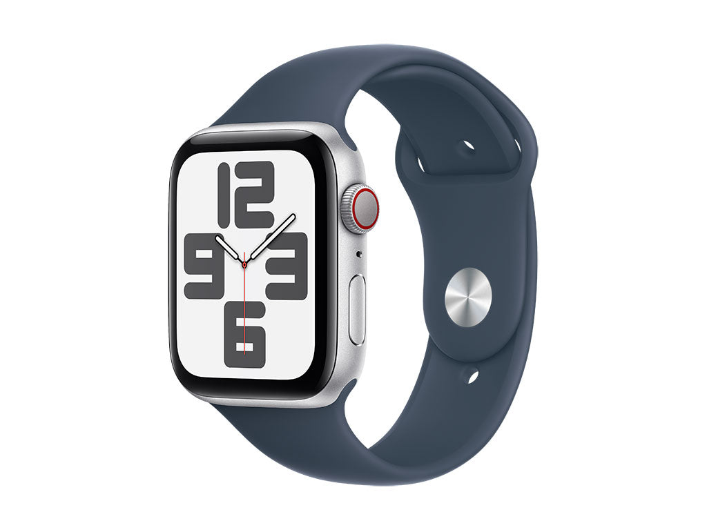 Apple Watch SE Aluminium Cellular 44mm Silver (Storm Blue Sport Band) M/L