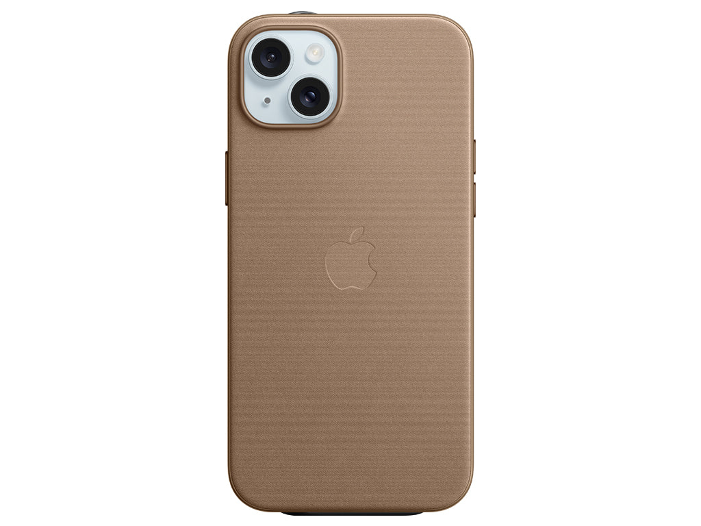 Apple Fine Fabric Case iPhone 15 Plus with MagSafe (taupe)