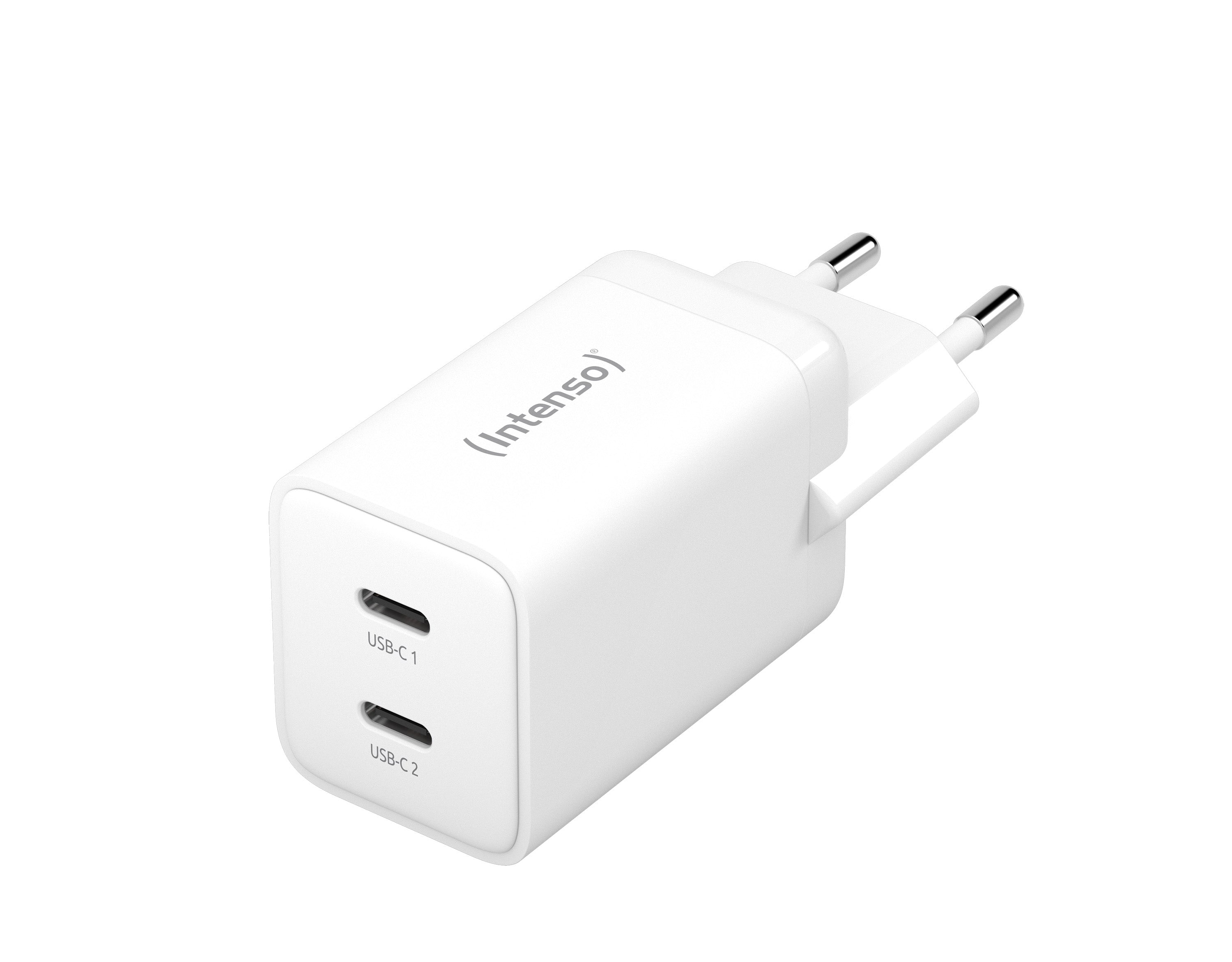 Intenso 2x USB-C GAN adapter white