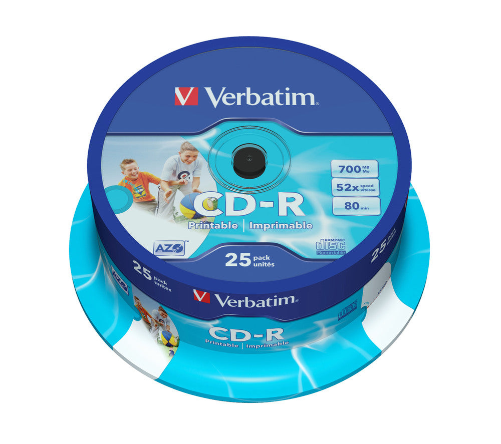Verbatim CD-R blanks AZO 700MB data storage (pack of 25)