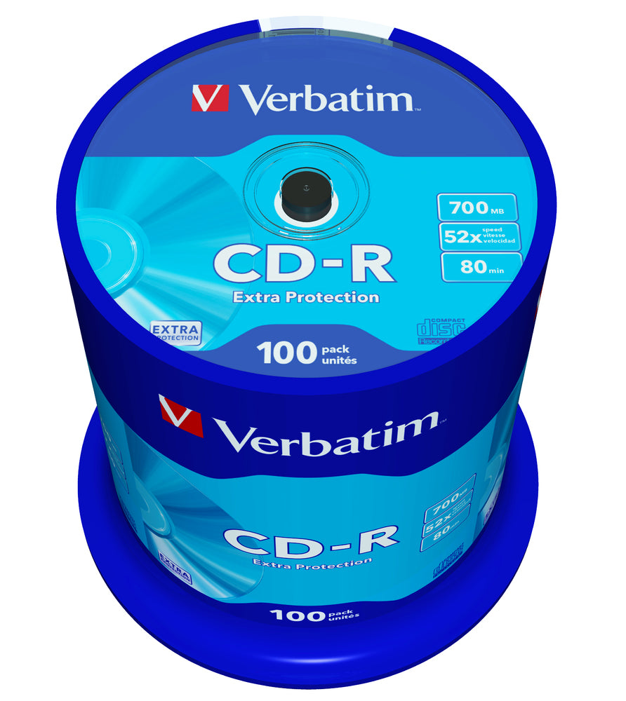 Verbatim CD-R blanks 700MB data storage (pack of 100)