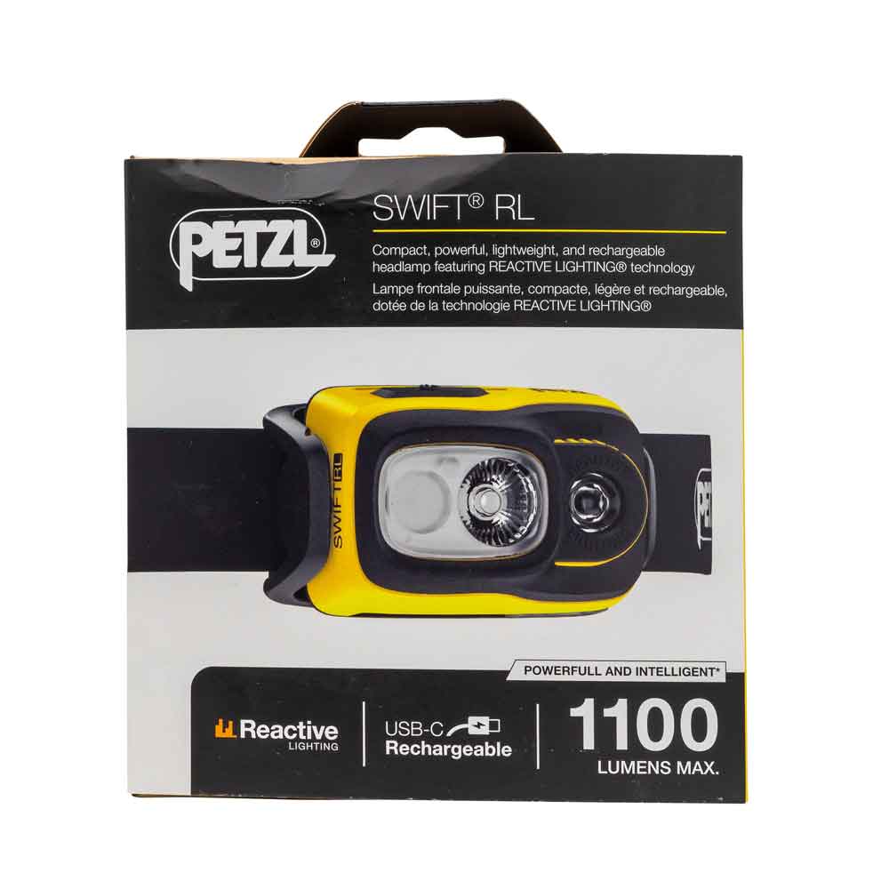 Petzl E810AB00 SWIFT RL headlamp, black/yellow