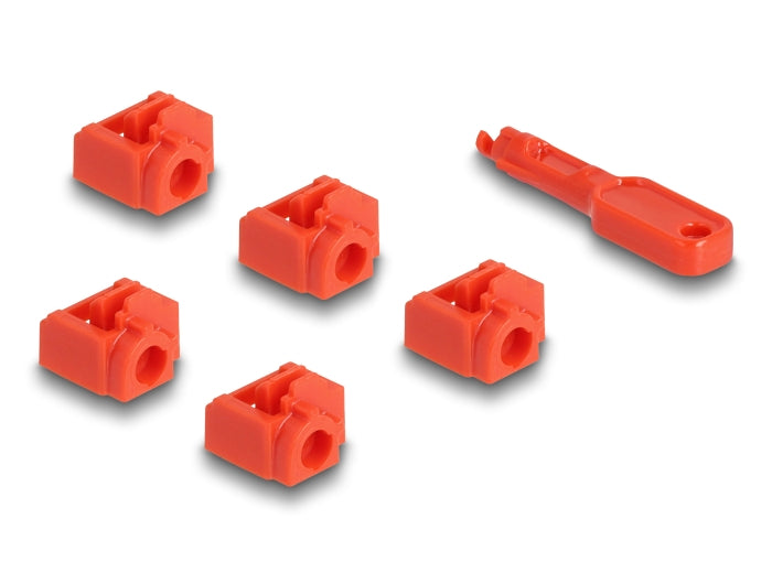 Delock RJ45 Port Blocker Set for RJ45 socket 10 pieces