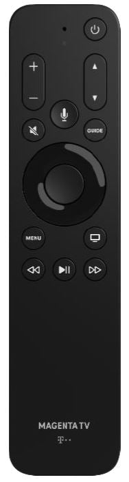 Telekom Magenta TV remote control for Apple TV HD/4K - black