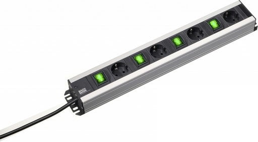 Bachmann CRAFTSMAN’S STRIP 4xCEE7/3 4xSwitch Power 2.0m CEE7/7
