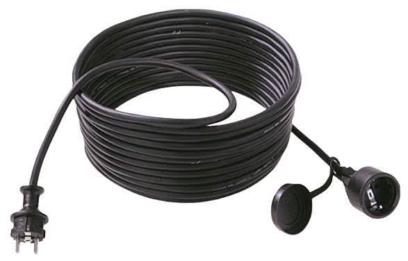 Bachmann extension H07RN-F 3G1.50mm² black, 25m